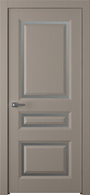 Межкомнатная дверь Платинум 3/1 Эмаль мокко - фото