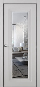 Межкомнатная дверь Либра 1 Эмаль пепельный - фото