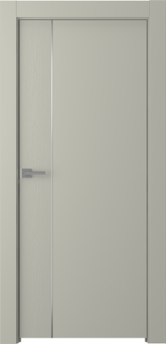 Межкомнатная дверь Вега 1 Молдинг Хром Эмаль шёлк - фото Межкомнатная дверь Вега 1 Молдинг Хром Эмаль шёлк - фото
