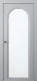 Межкомнатная дверь Аргентум 1E Эмаль пепельный - фото