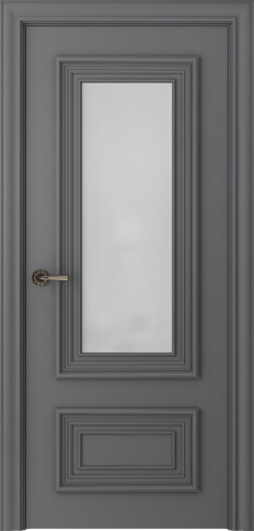 Межкомнатная дверь Палаццо 2 Эмаль графит - фото Межкомнатная дверь Палаццо 2 Эмаль графит - фото