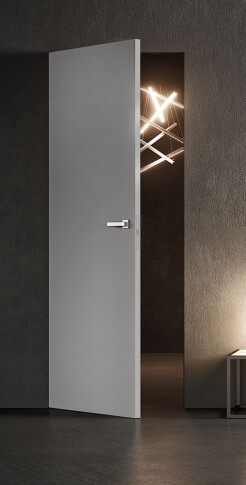 Межкомнатная дверь Спейс Reverse Эмаль пепельный - фото Межкомнатная дверь Спейс Reverse Эмаль пепельный - фото