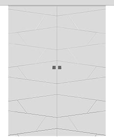 Межкомнатная дверь Svea Эмаль белый Купе двойное - фото