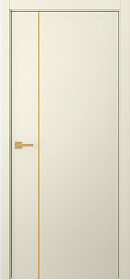 Межкомнатная дверь Avesta 1V Молдинг Золото Эмаль шампань - фото