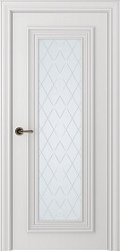 Межкомнатная дверь Палаццо 1 Эмаль белый - фото