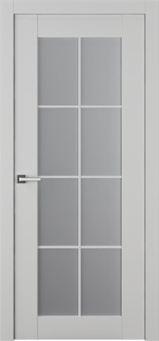 Межкомнатная дверь Френч 8 Эмаль пепельный - фото