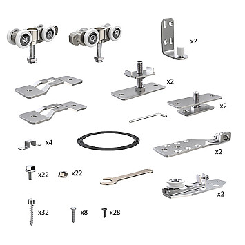 Комплект для профильных телескопических дверей SLD.Comfort-PRO.SET5.PROF telescope/80 фото