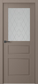 Межкомнатная дверь Инари Эмаль мокко - фото