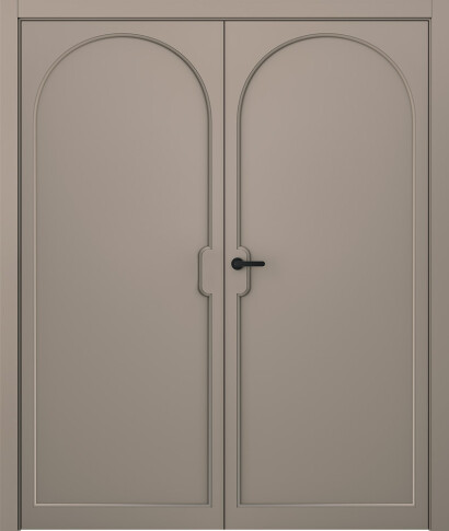 Межкомнатная дверь Триумф 1 Эмаль мокко Двойная - фото Межкомнатная дверь Триумф 1 Эмаль мокко Двойная - фото