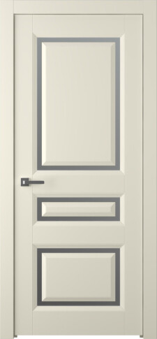 Межкомнатная дверь Платинум 3/1 Эмаль шампань - фото