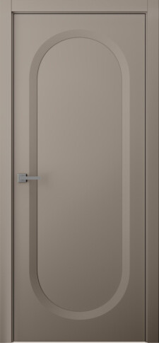 Межкомнатная дверь Аргентум 1C Эмаль мокко - фото