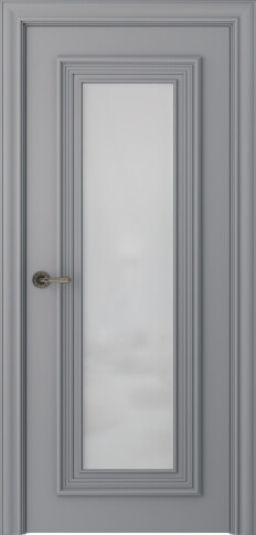 Межкомнатная дверь Палаццо 1 Эмаль светло-серый - фото Межкомнатная дверь Палаццо 1 Эмаль светло-серый - фото