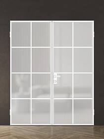 Межкомнатная дверь Спейс Апр 5 White Двойная - фото