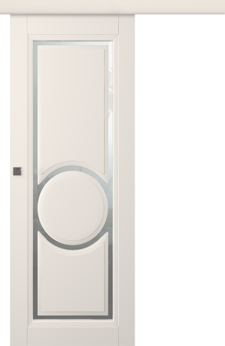 Межкомнатная дверь Аурум 3R Эмаль жемчуг Купе - фото Межкомнатная дверь Аурум 3R Эмаль жемчуг Купе - фото