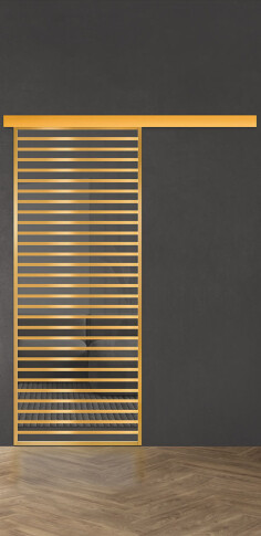 Межкомнатная дверь Спейс Ап 11 Gold - фото