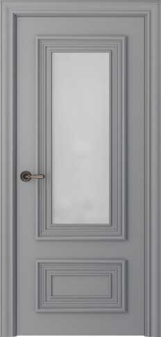 Межкомнатная дверь Палаццо 2 Эмаль светло-серый - фото