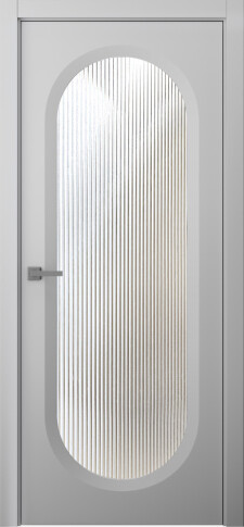 Межкомнатная дверь Аргентум 1B Эмаль пепельный - фото