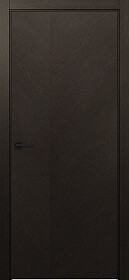 Межкомнатная дверь Лайнвуд 3 Тёмное дерево - фото