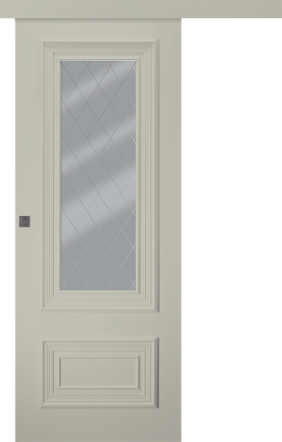 Межкомнатная дверь Палаццо 2 Эмаль шёлк Купе - фото