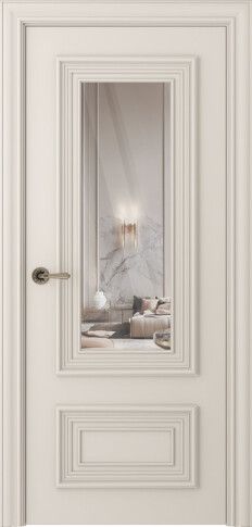 Межкомнатная дверь Палаццо 2 Эмаль жемчуг - фото