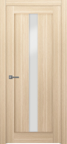 Межкомнатная дверь Челси береза сканди остекленная - фото