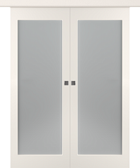 Дв.полотно Пвдощ "Кремона 1" Эмаль Жемчуг 2,0-0,6 Мателюкс Белый Каленый Купе двойное