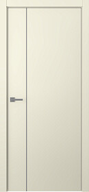 Межкомнатная дверь Avesta 1V Молдинг Хром Эмаль шампань - фото