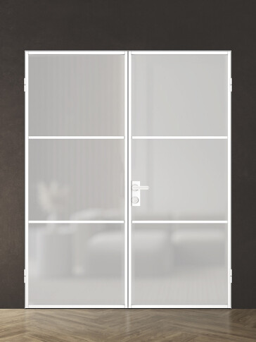 Межкомнатная дверь Спейс Апр 2 White Двойная - фото