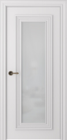 Межкомнатная дверь Палаццо 1 Эмаль белый - фото