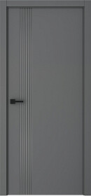 Межкомнатная дверь Прая Эмаль графит - фото