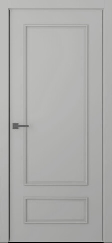 Межкомнатная дверь Ламира 5 Эмаль пепельный Двойная - фото