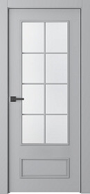 Межкомнатная дверь Ламира 5 Эмаль светло-серый - фото