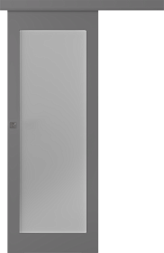 Межкомнатная дверь Кремона 1 Эмаль графит Купе - фото