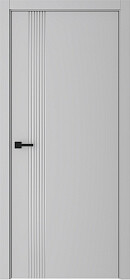 Межкомнатная дверь Прая Эмаль пепельный - фото