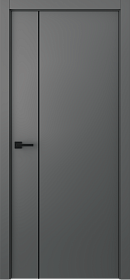 Межкомнатная дверь Avesta 1V Молдинг Чёрный Эмаль графит - фото
