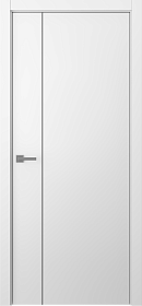 Межкомнатная дверь Avesta 1V Молдинг Хром Эмаль белый - фото