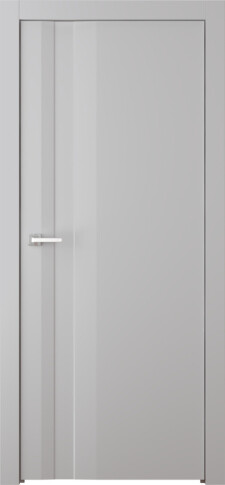 Межкомнатная дверь Слайд Эмаль пепельный - фото
