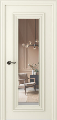 Межкомнатная дверь Палаццо 1 Эмаль шампань - фото