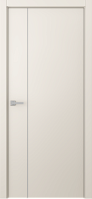 Межкомнатная дверь Avesta 1V Молдинг Хром Эмаль жемчуг - фото