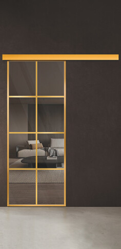 Межкомнатная дверь Спейс Ап 5 Gold - фото Межкомнатная дверь Спейс Ап 5 Gold - фото