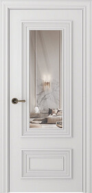Межкомнатная дверь Палаццо 2 Эмаль белый - фото Межкомнатная дверь Палаццо 2 Эмаль белый - фото