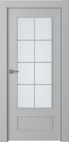 Межкомнатная дверь Ламира 5 Эмаль пепельный - фото