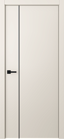 Межкомнатная дверь Avesta 1V Молдинг Чёрный Эмаль жемчуг - фото