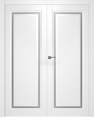 Дв.полотно Пвдчф "Аурум 1" Эмаль Белый 2,2-0,6 Мателюкс Белый Каленый Распашная двойная