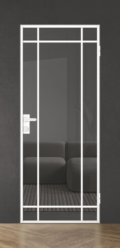 Межкомнатная дверь Спейс Апр 8 White - фото Межкомнатная дверь Спейс Апр 8 White - фото