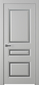 Межкомнатная дверь Платинум 3/1 Эмаль пепельный - фото