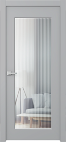 Межкомнатная дверь Белла 1 Эмаль светло-серый - фото