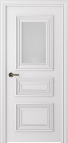 Межкомнатная дверь Палаццо 3/1 Эмаль белый - фото
