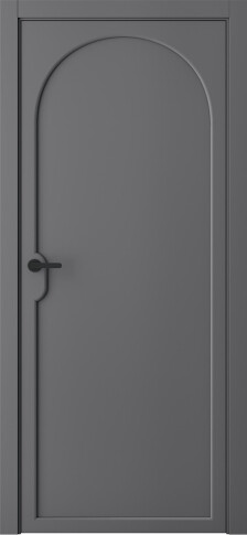 Межкомнатная дверь Триумф 1 Эмаль графит - фото