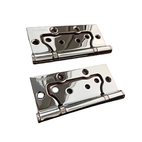 3-WAY петля карточная универсальная без врезки бабочка F10075-2BB 3-way, хром фото